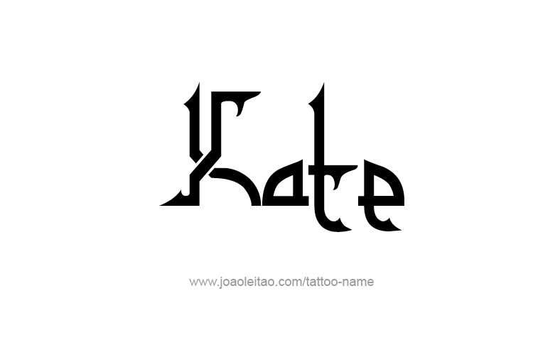 Tattoo Design Name Kate   