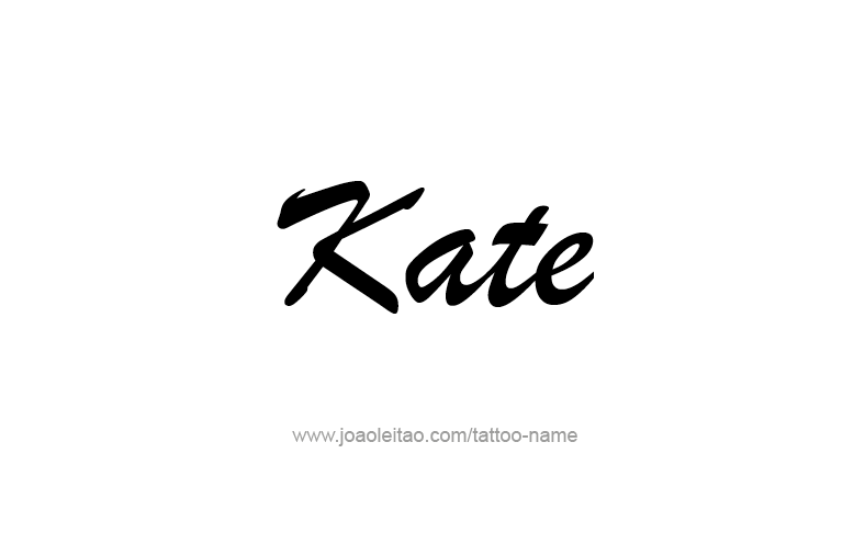 Tattoo Design Name Kate   