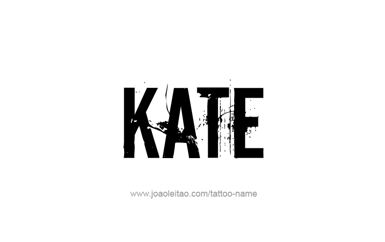 Tattoo Design Name Kate   