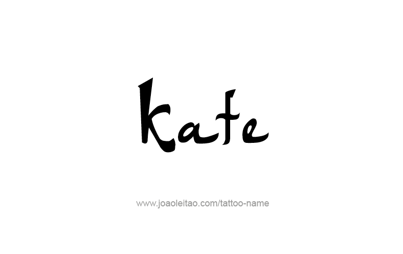 Tattoo Design Name Kate   