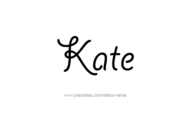 Tattoo Design Name Kate   