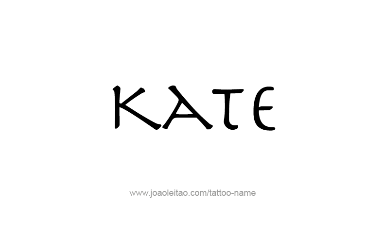 Tattoo Design Name Kate   