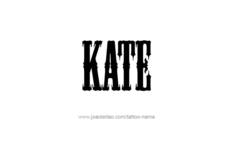 Tattoo Design Name Kate   