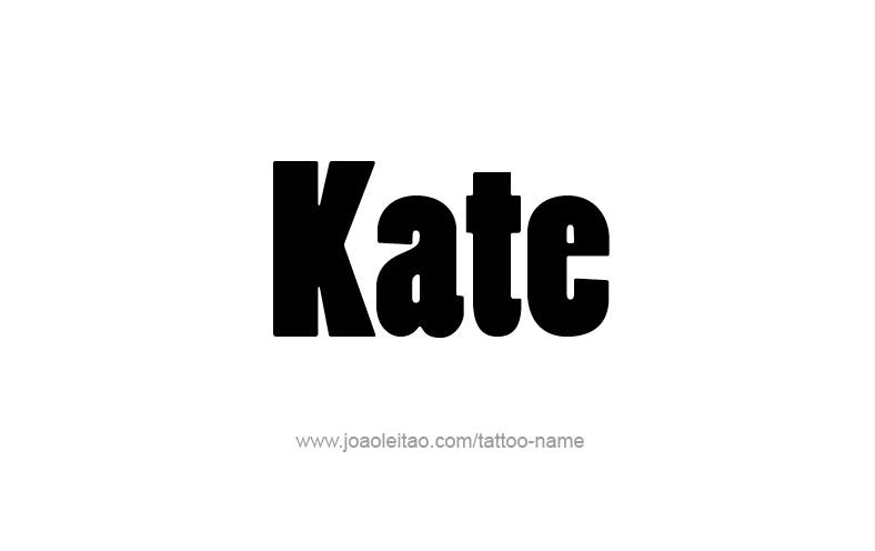 Tattoo Design Name Kate   