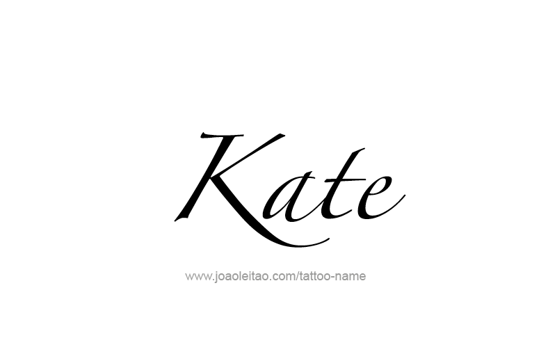 Tattoo Design Name Kate   