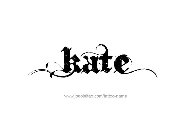 Tattoo Design Name Kate   