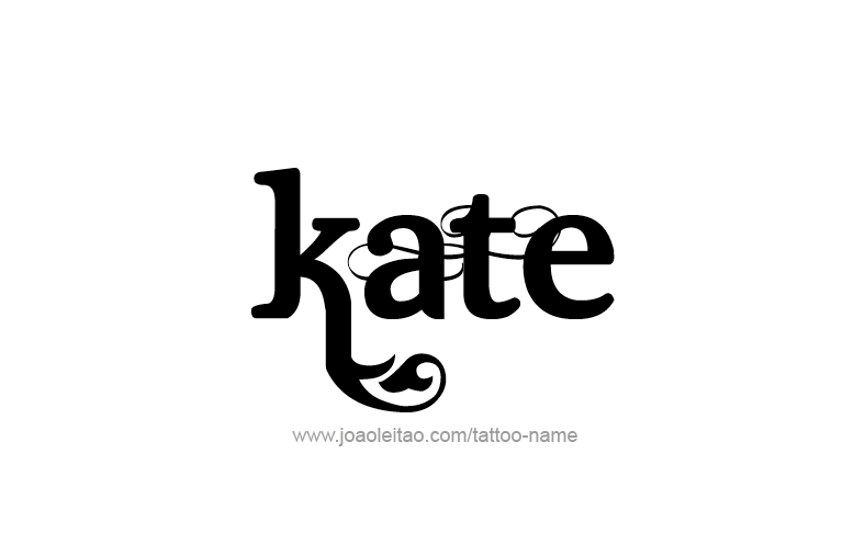 Tattoo Design Name Kate   