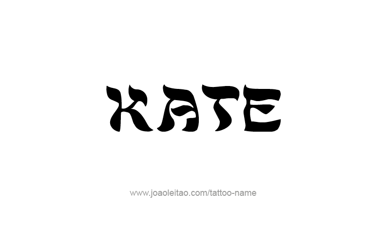 Tattoo Design Name Kate   