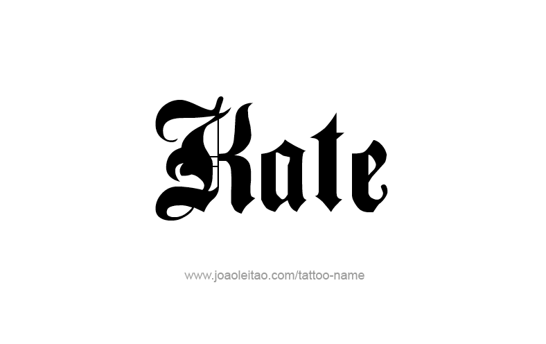 Tattoo Design Name Kate   