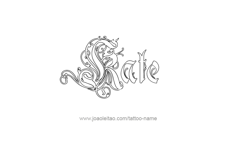 Tattoo Design Name Kate   