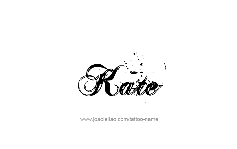 Tattoo Design Name Kate   