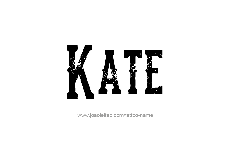 Tattoo Design Name Kate   