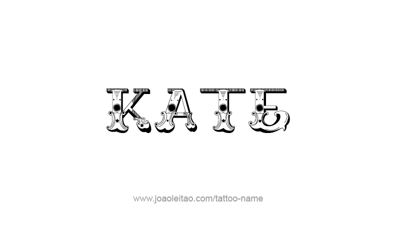 Tattoo Design Name Kate   