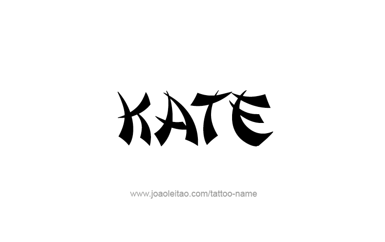 Tattoo Design Name Kate   