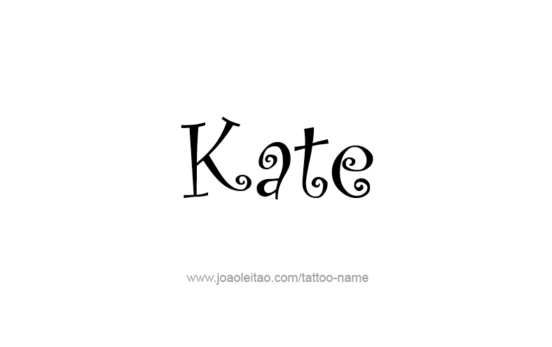 Tattoo Design Name Kate   