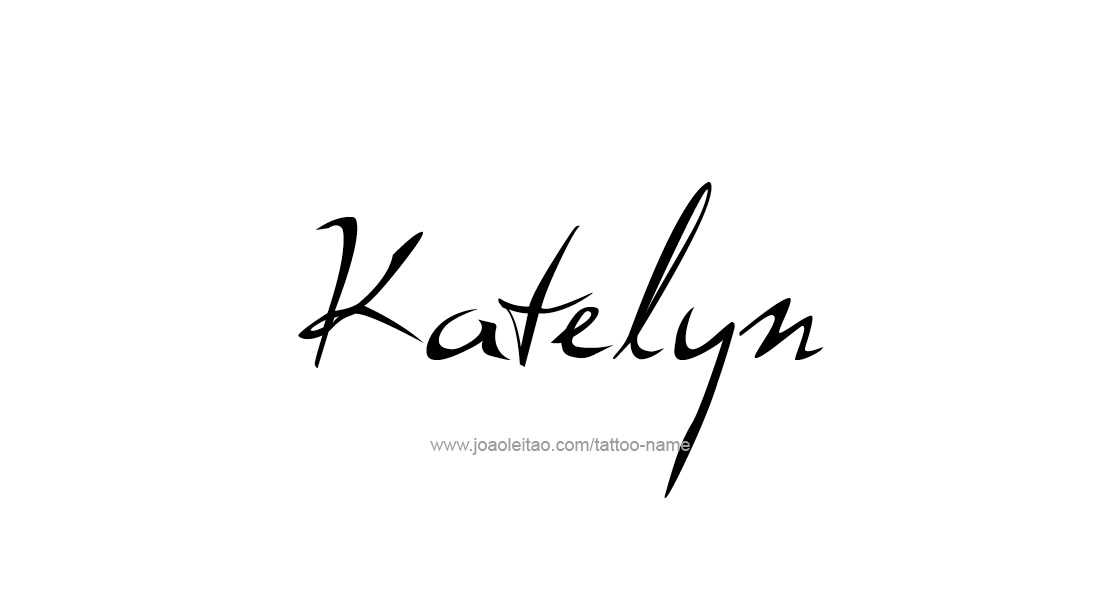 Tattoo Design Name Katelyn   