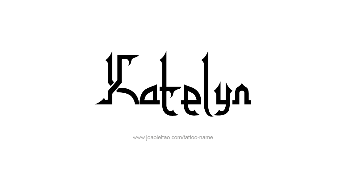 Tattoo Design Name Katelyn   