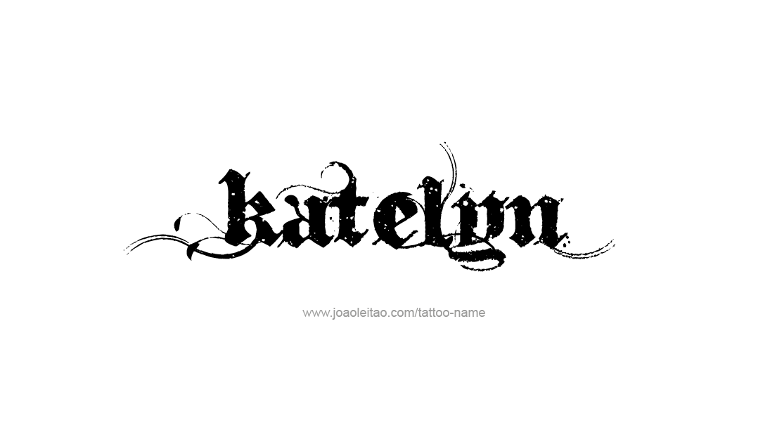 Tattoo Design Name Katelyn   