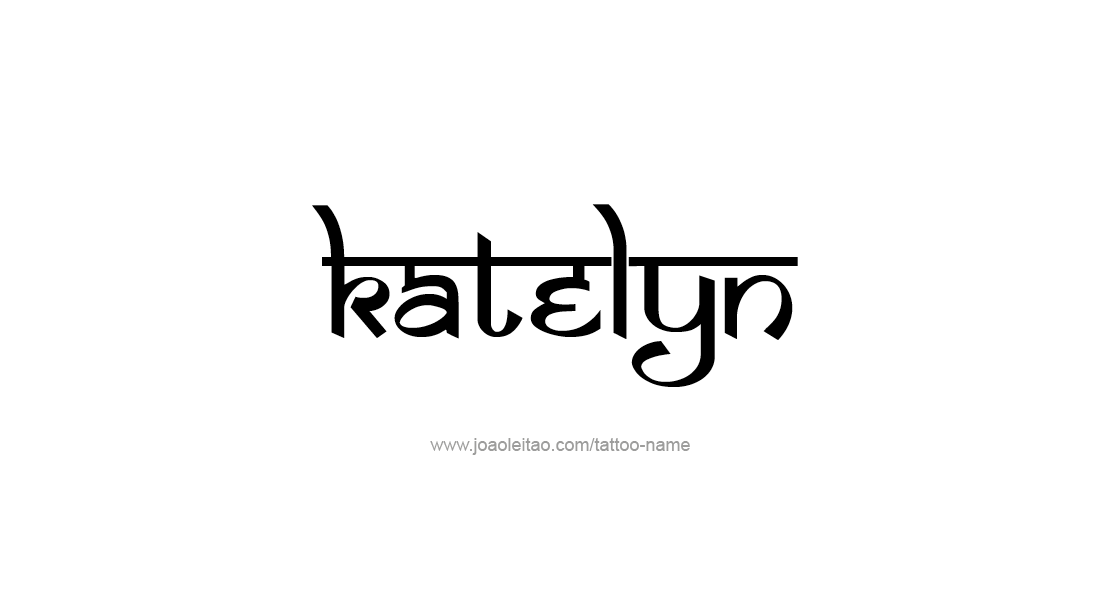 Tattoo Design Name Katelyn   