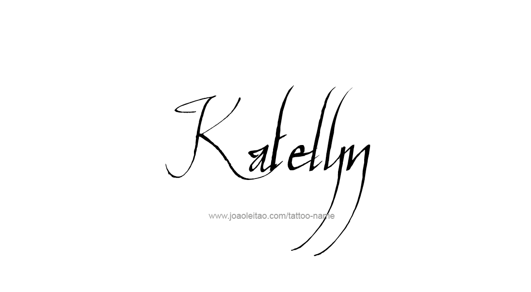 Tattoo Design Name Katelyn   