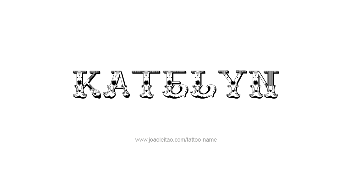 Tattoo Design Name Katelyn   