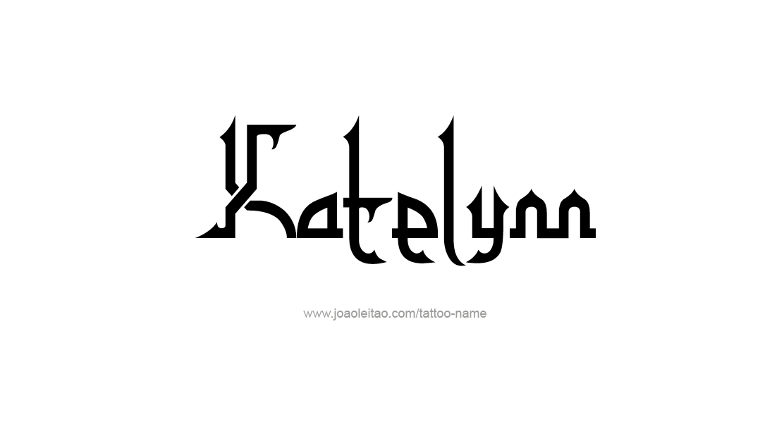 Tattoo Design Name Katelynn   