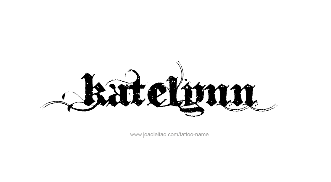 Tattoo Design Name Katelynn   