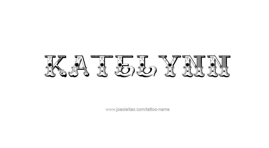 Tattoo Design Name Katelynn   