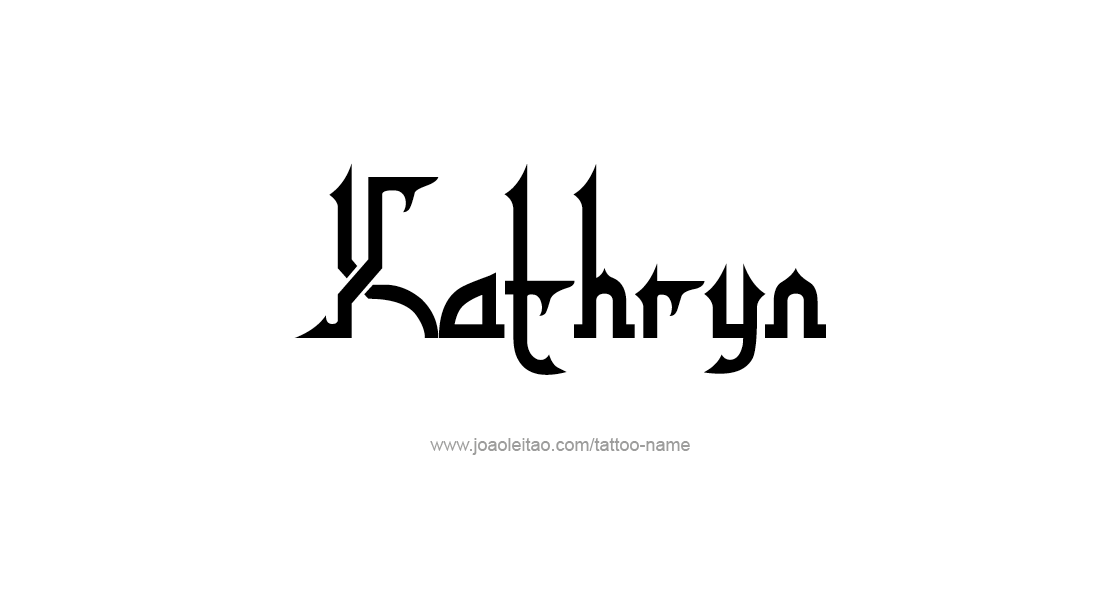 Tattoo Design Name Kathryn   