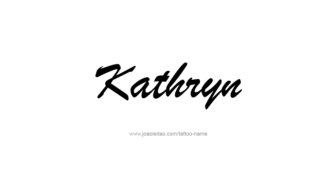 Tattoo Design Name Kathryn   