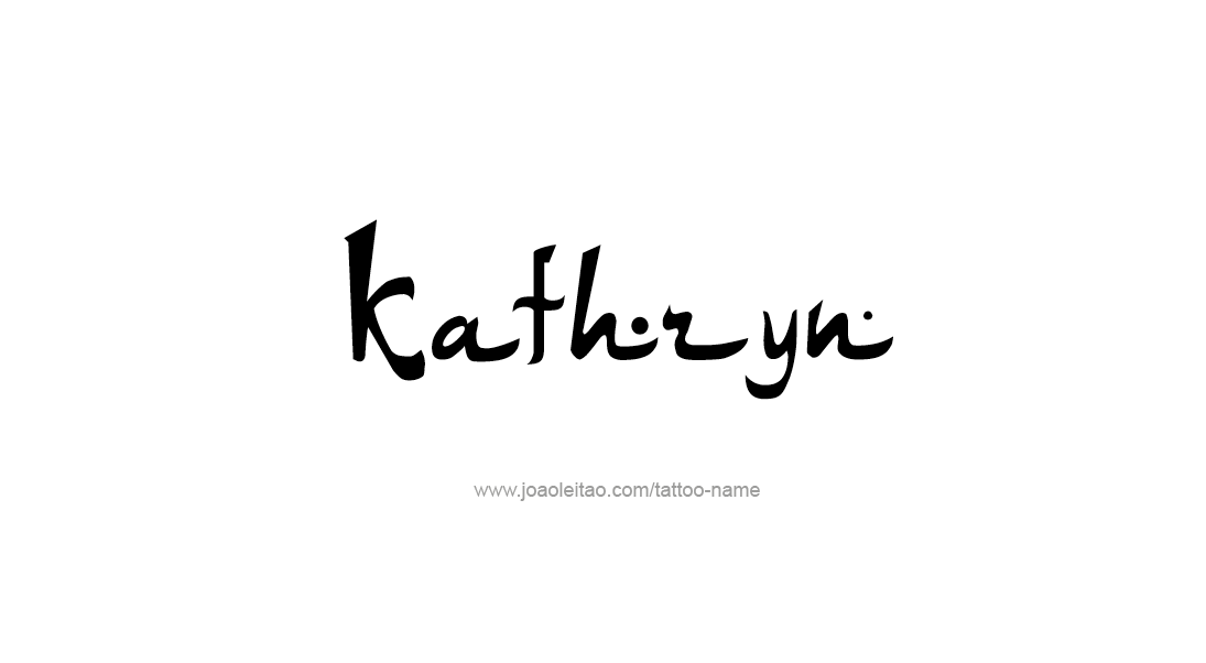 Tattoo Design Name Kathryn   