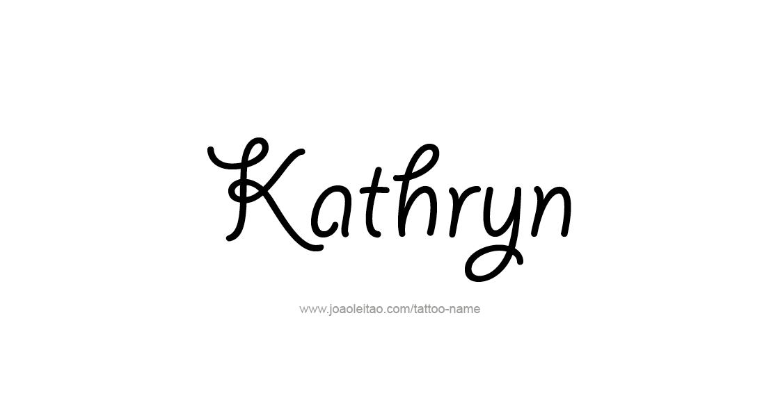 Tattoo Design Name Kathryn   