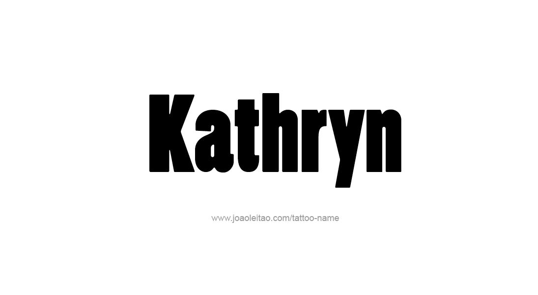 Tattoo Design Name Kathryn   