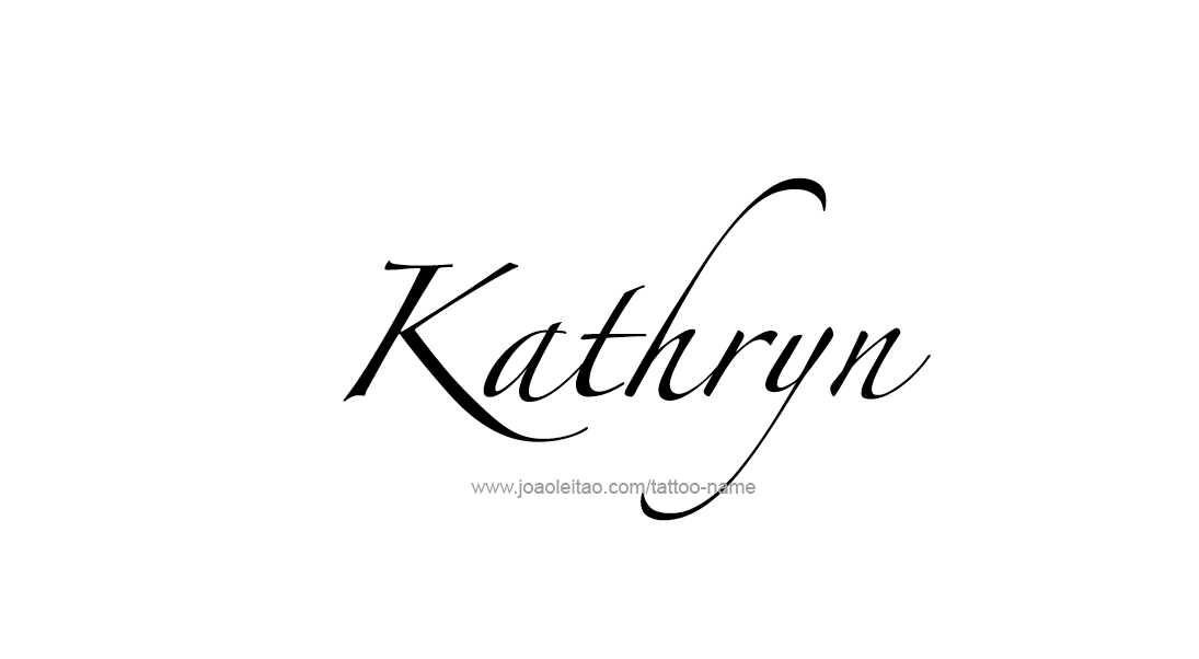 Tattoo Design Name Kathryn   