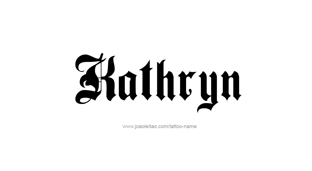 Tattoo Design Name Kathryn   