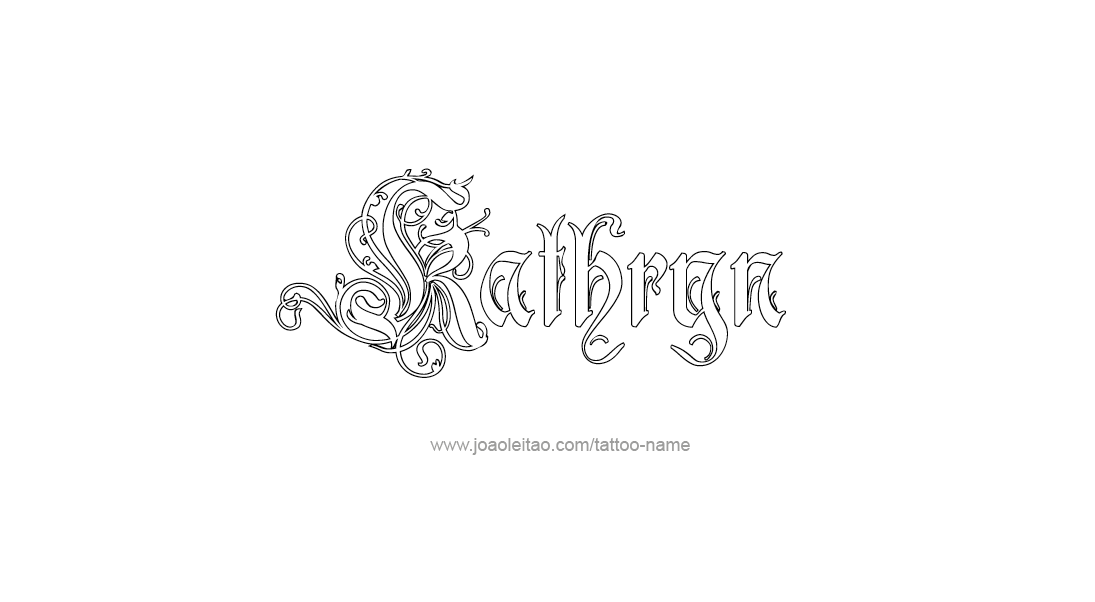 Tattoo Design Name Kathryn   