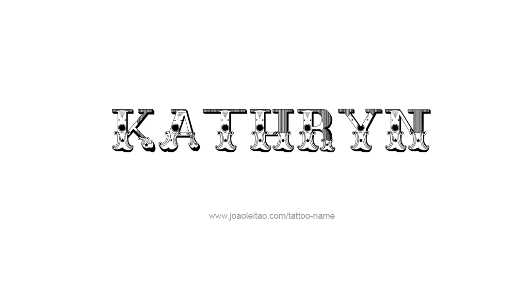 Tattoo Design Name Kathryn   