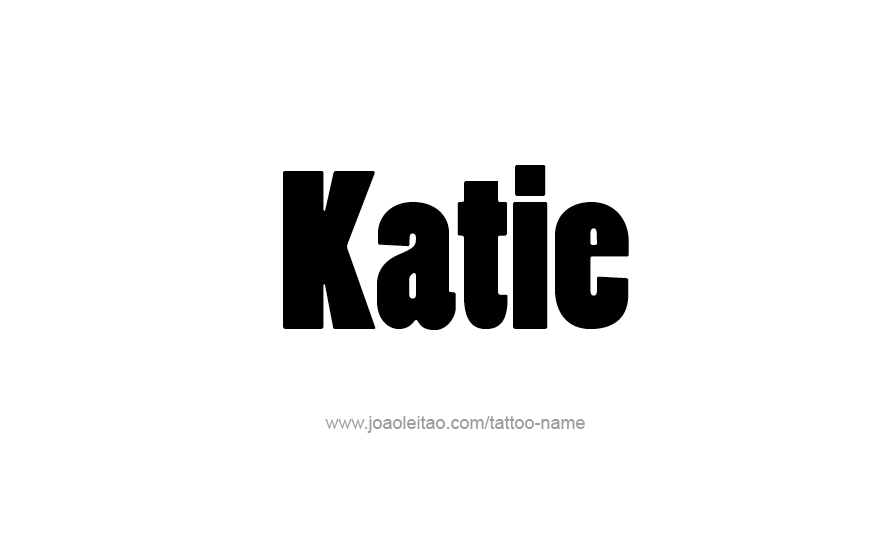 Tattoo Design Name Katie   