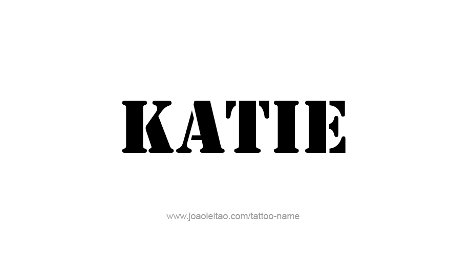 Tattoo Design Name Katie   