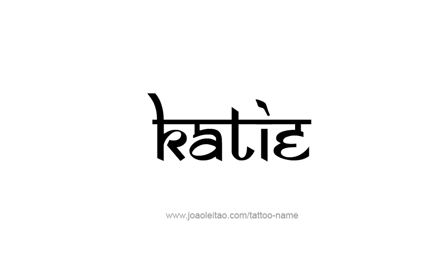 Tattoo Design Name Katie   