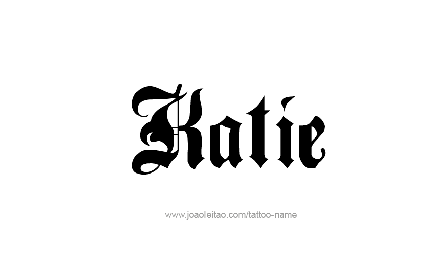 Tattoo Design Name Katie   