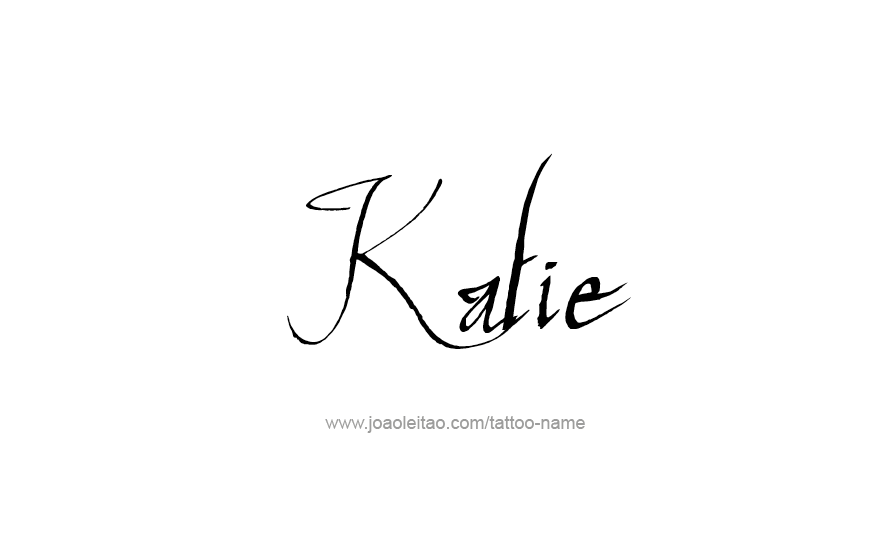 Tattoo Design Name Katie   