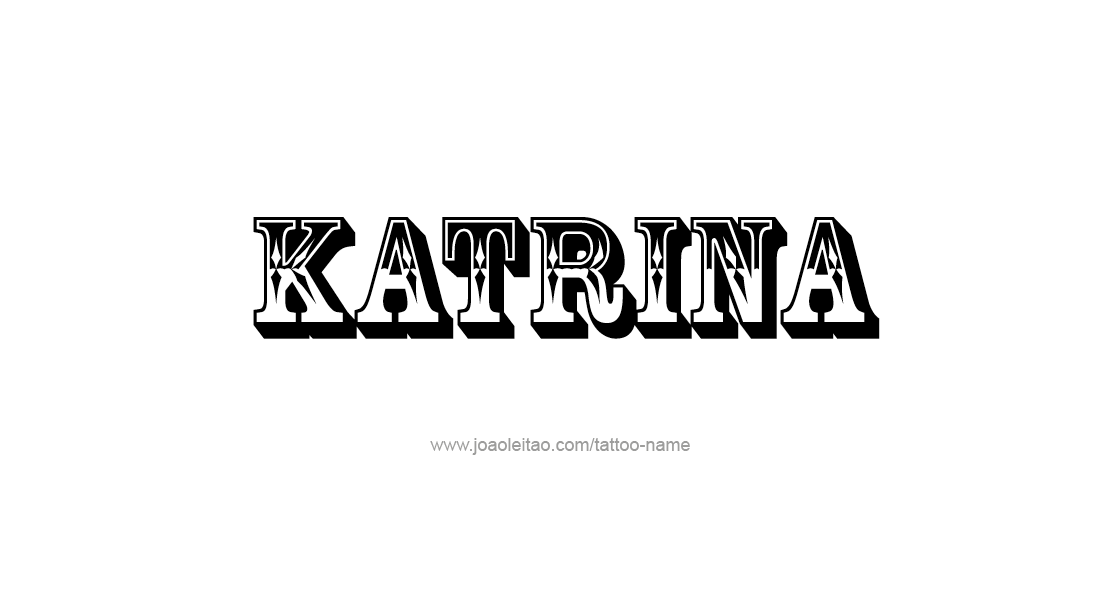 Tattoo Design Name Katrina   