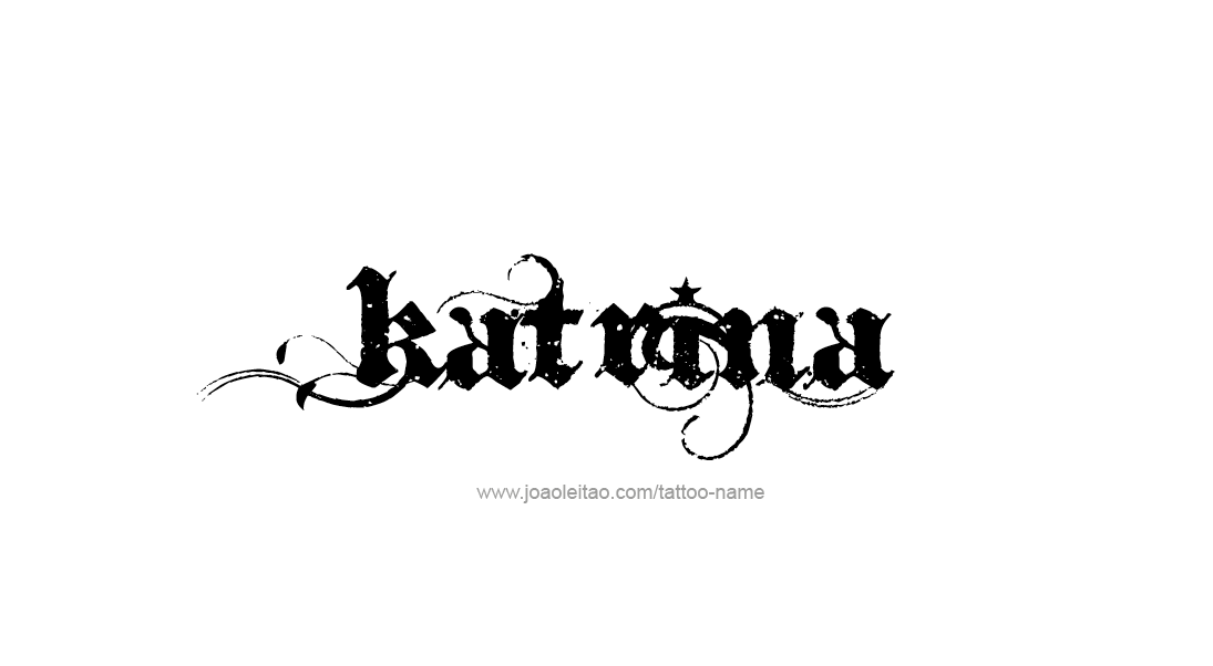 Tattoo Design Name Katrina   