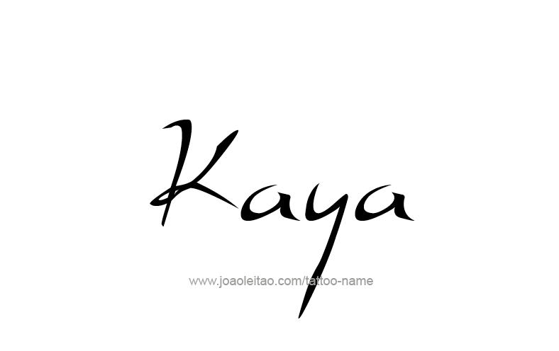 Tattoo Design Name Kaya   