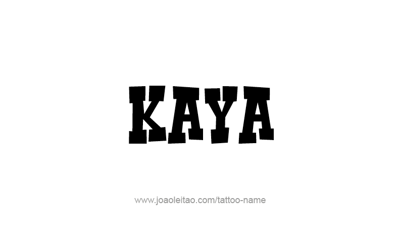 Tattoo Design Name Kaya   