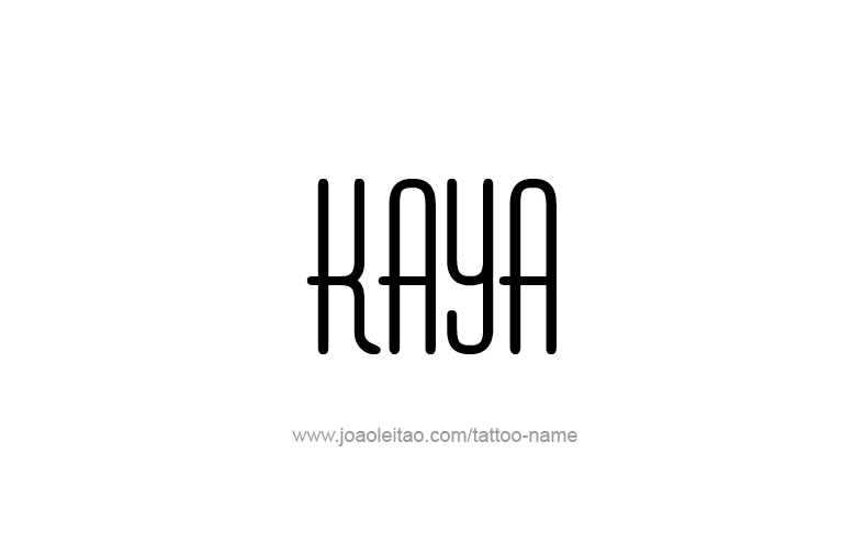 Tattoo Design Name Kaya   