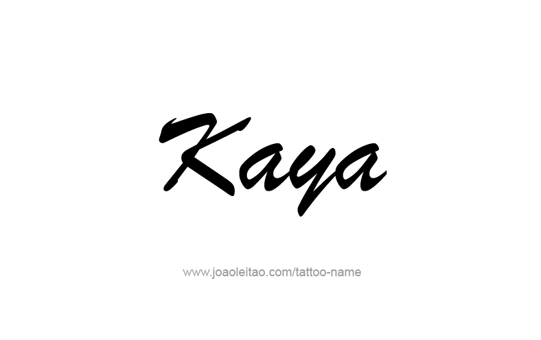 Tattoo Design Name Kaya   