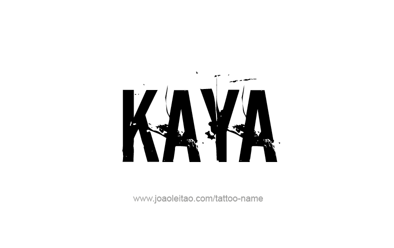 Tattoo Design Name Kaya   