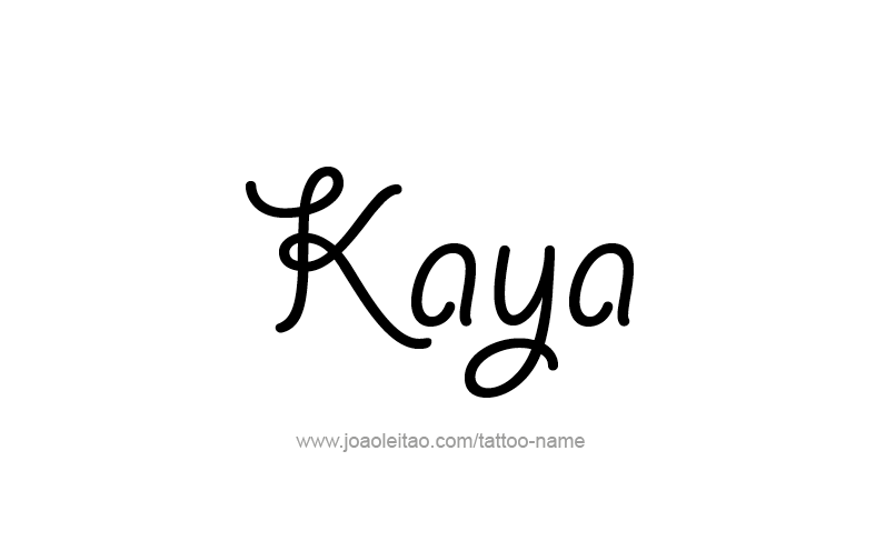 Tattoo Design Name Kaya   